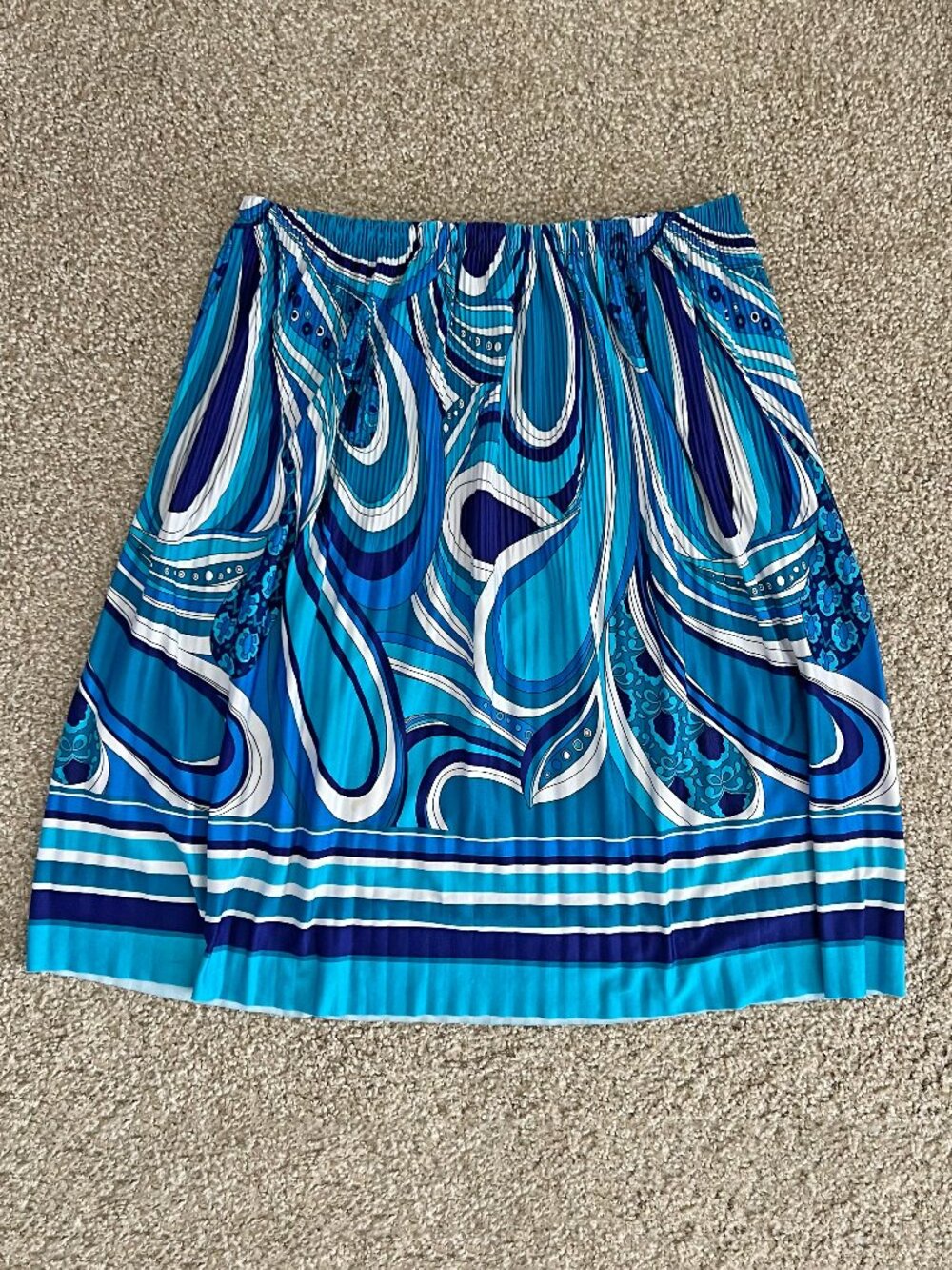 Y2K Mod Mini Slip Skirt Bold Geometric Print Colorful USA Sunny Leigh Vintage L